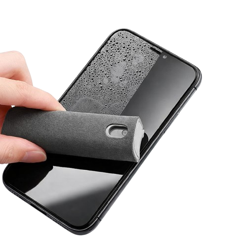Portable 2-in-1 Screen Cleaner Spray with Microfiber Cloth